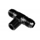 TEE MALE/MALE/MALE AN4-1/8 NPT-AN4 Black