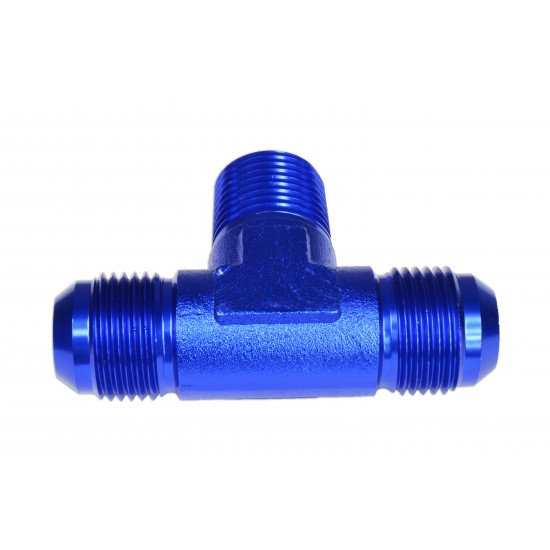TEE MALE/MALE/MALE AN4-1/8 NPT-AN4 Blue