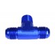 TEE MALE/MALE/MALE AN4-1/8 NPT-AN4 Blue