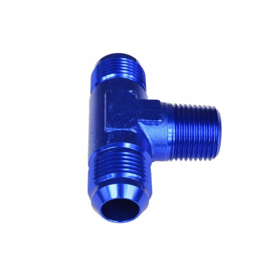 TEE MALE/MALE/MALE AN4-1/8 NPT-AN4 Blue
