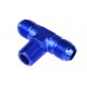 TEE MALE/MALE/MALE AN4-1/8 NPT-AN4 Blue