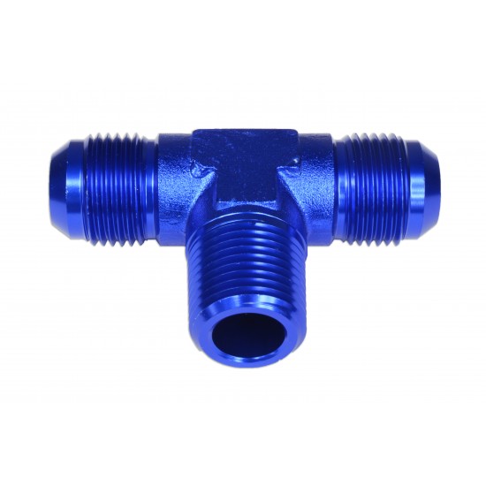 TEE MALE/MALE/MALE AN4-1/8 NPT-AN4 Blue