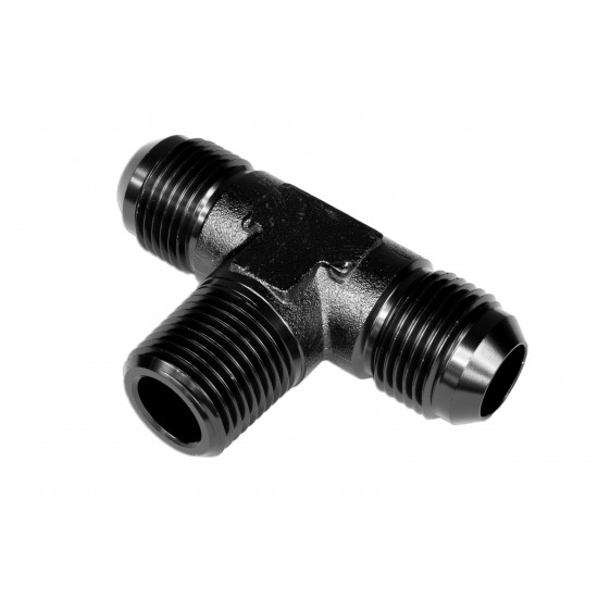 TEE MALE/MALE/MALE AN8-3/8 NPT-AN8 Black
