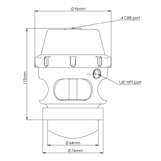 Blow off BOV Turbosmart TS-0207-1001 Power Port