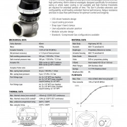 Turbosmart wastegate WG45M GenV Hypergate 45 14psi Motorsport Black