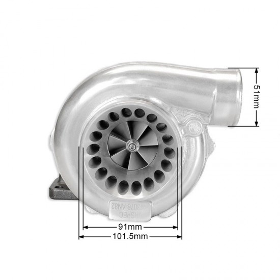 Turbocharger JRspec GT3076R Hybrid Ceramic BB T3 .82 żeliwo