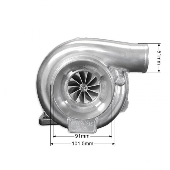 Turbocharger JRspec GTX3071R+ Hybrid Ceramic BB (GTX3077R) T3 1.06 żeliwo