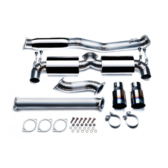 Titanium exhaust system Mitsubishi Lancer Evo X Catback Vogler Racing