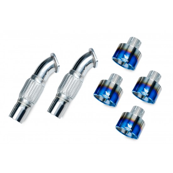 Titanium exhaust system Nissan GTR R35 09-14 Vogler Racing