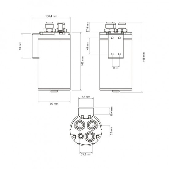 Nuke Performance Carbon Oil Catch Can 0.75 liter
