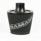 Universal Neck Black Large Aluminium Base Cone Filter Ramair JS-070-BK-KIT 70mm