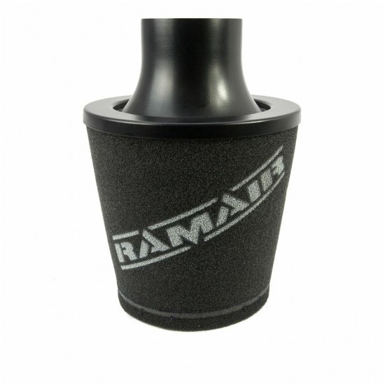 Universal Neck Black Large Aluminium Base Cone Filter Ramair JS-105-BK-KIT 70mm