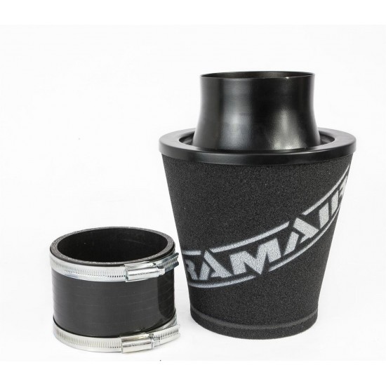 Universal Neck Black Large Aluminium Base Cone Filter Ramair JS-175-100-BK-KIT 102mm