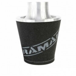 Universal Neck Black Large Aluminium Base Cone Filter Ramair JS-175-80-SL 80mm