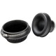 PRORAM PR-CC-193-150-VS-76 76mm ID Neck Small Cone Air Filter with velocity stack