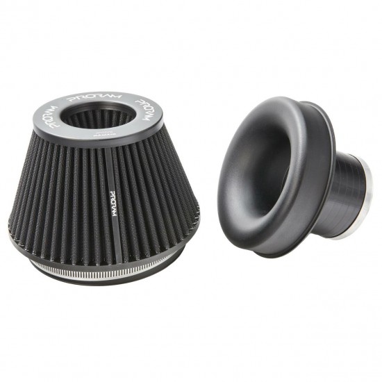 PRORAM PR-CC-194-150-VS-70 70mm ID Neck Medium Cone Air Filter with velocity stack