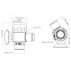 Universal blow off valve with dual channel for 4- and 6-cylinder engines