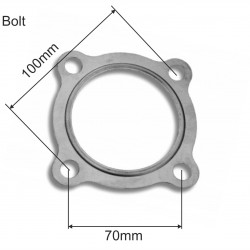 Downpipe gasket 4 bolt