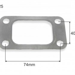 Turbo gasket flange T25