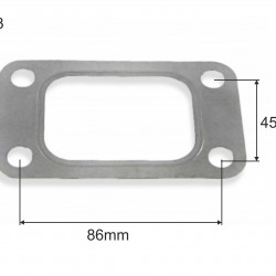 Turbo gasket flange T3