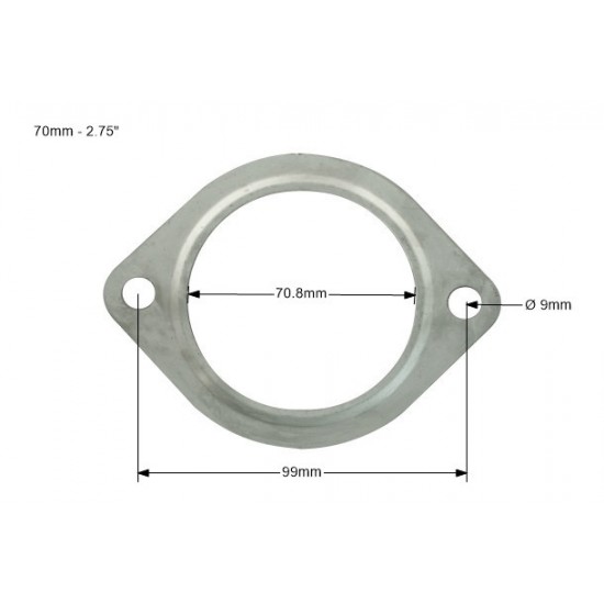 Exhaust gasket 70mm (2,75