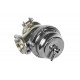 Wastegate V-BAND 40mm silver