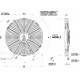 Axial suction radiator cooling fan SPAL 12V VA08-AP51/C-23A (350 MM)