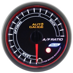 New Auto Gauge AFR Indicator Stepper Motor Peak series 52mm amber