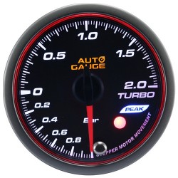 New Auto Gauge Boost Indicator Stepper Motor Peak series 52mm amber