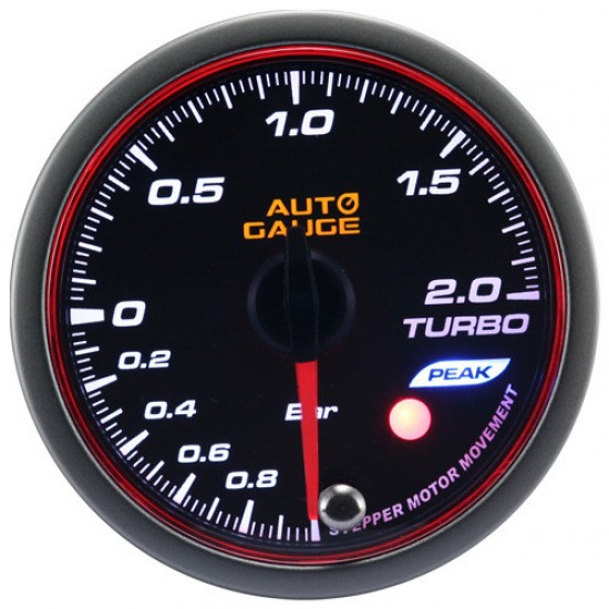New Auto Gauge Boost Indicator Stepper Motor Peak series 52mm amber