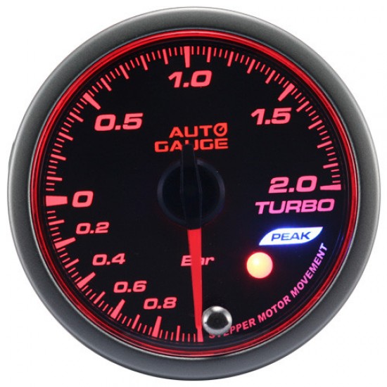 New Auto Gauge Boost Indicator Stepper Motor Peak series 60mm amber