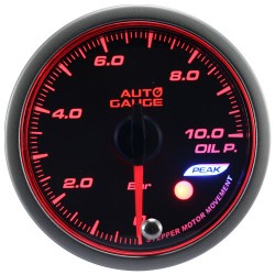 New Auto Gauge Oil Pressure Indicator Stepper Motor Peak series 60mm amber