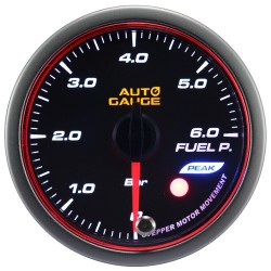 New Auto Gauge Fuel Pressure Indicator Stepper Motor Peak series 52mm amber