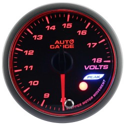 New Auto Gauge Voltage Indicator Stepper Motor Peak series 52mm amber