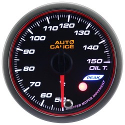 New Auto Gauge oil temperature Indicator Stepper Motor Peak series 52mm amber