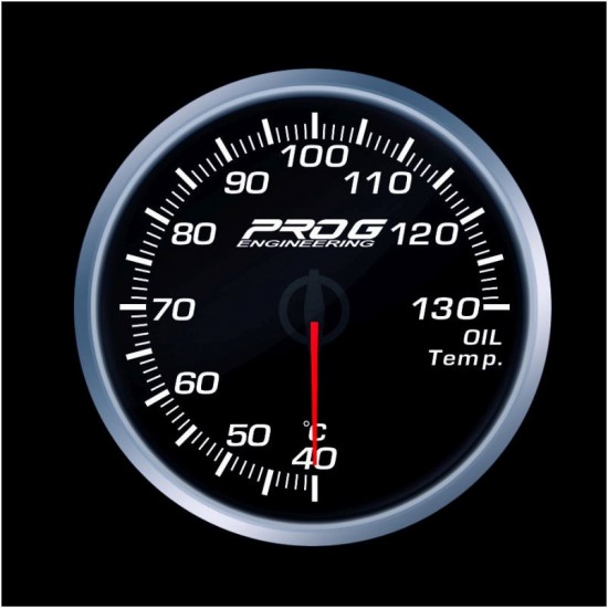 Wskaźnik Pro G Race Series 2 RS, oil temperature °C WHITE 52mm