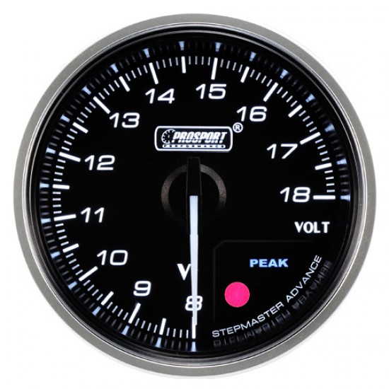 Prosport Premium Voltage indicator 52mm amber