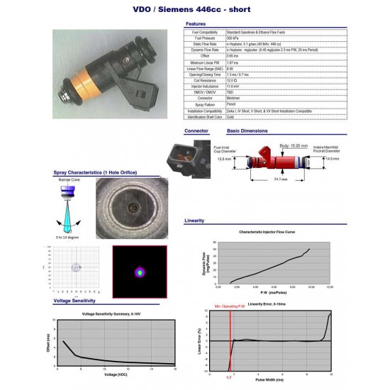 VDO Siemens 446cc Injector