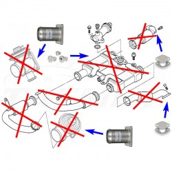 EGR Valve Delete Kit for BMW E38 E65 with M67 4.0 Diesel engines
