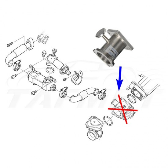 EGR Removal Delete Kit Blanking Plate for BMW with 2.0 2.5 3.0 D M47N2 M57N2 engines