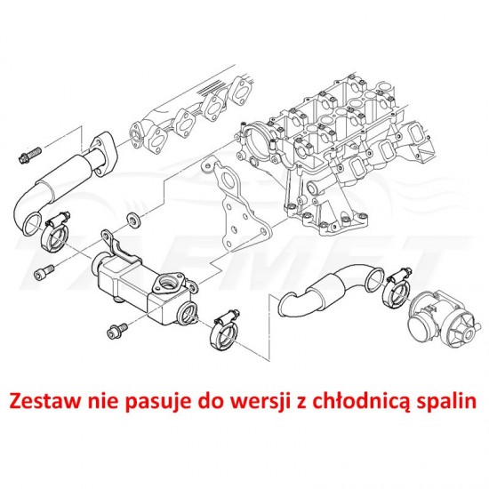 EGR Delete Kit for Land Rover Freelander BMW with 2.0 2.5 3.0 D M51 M47 M57 engines