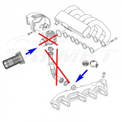 EGR Removal Delete Kit Blanking Plate for VW LT Transporter with 2.5 TDI engines