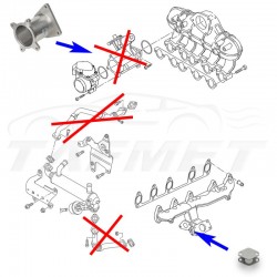 EGR Removal Delete Kit Bypass Blanking Plate for VW Touareg Crafter with R5 2.5 TDI engines