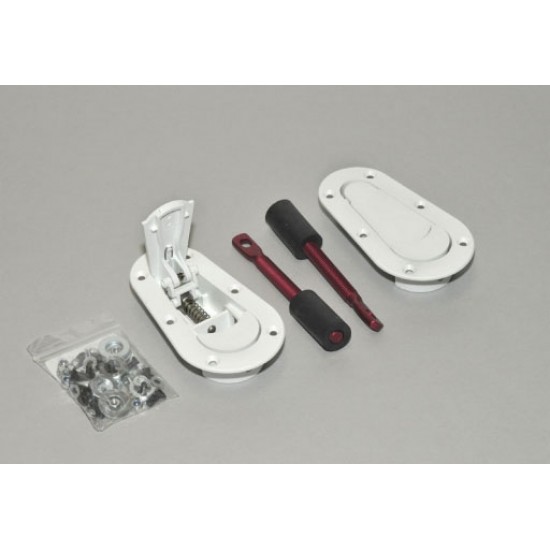 pins AeroCatch Flush Plus white (podkładki montażowe w zestawie)