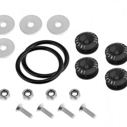 Quick Release Aluminium Bumper Fender Fastener Kit JRspec Black