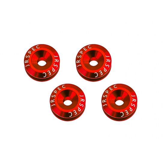Quick Release Aluminium Bumper Fender Fastener Kit JRspec Red