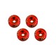 Quick Release Aluminium Bumper Fender Fastener Kit JRspec Red