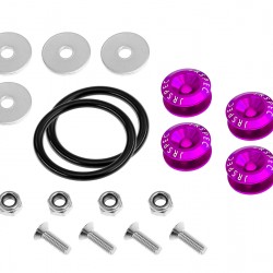Quick Release Aluminium Bumper Fender Fastener Kit JRspec Purple