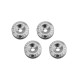 Quick Release Aluminium Bumper Fender Fastener Kit JRspec Silver