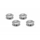 Quick Release Aluminium Bumper Fender Fastener Kit JRspec Silver